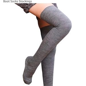 Small Grey knee high socks